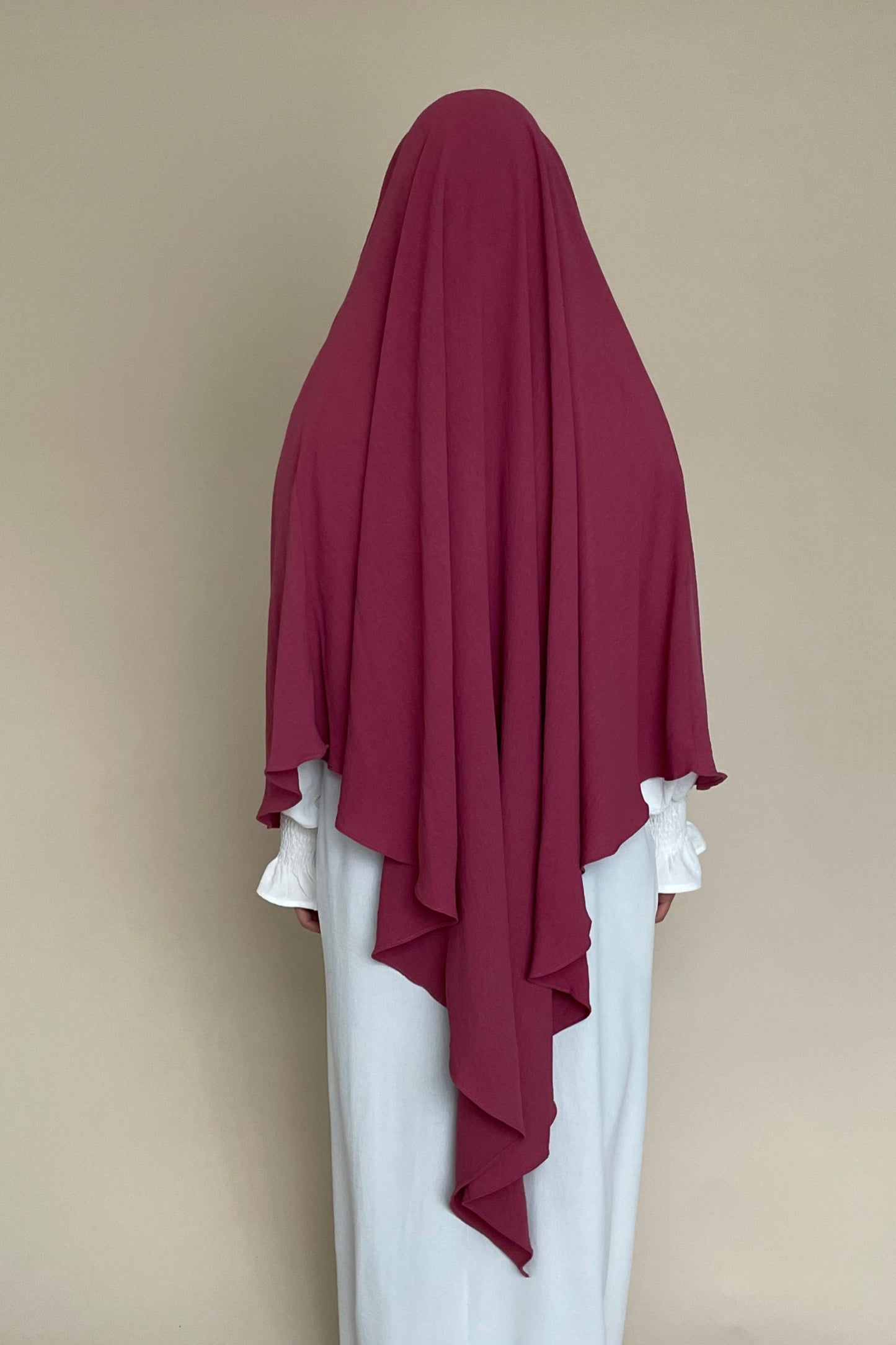 Khimar einlagig maroon