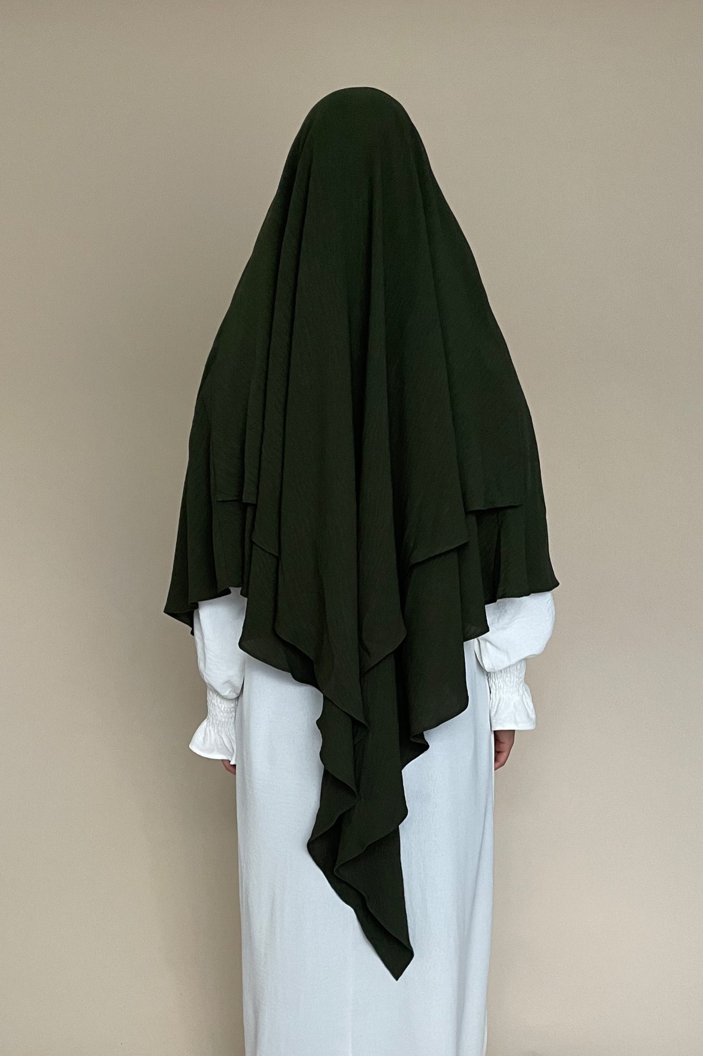 Khimar zweilagig dunkelgrün