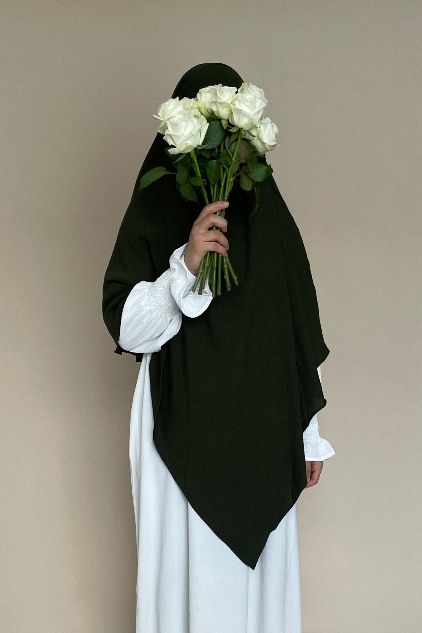 Khimar zweilagig dunkelgrün