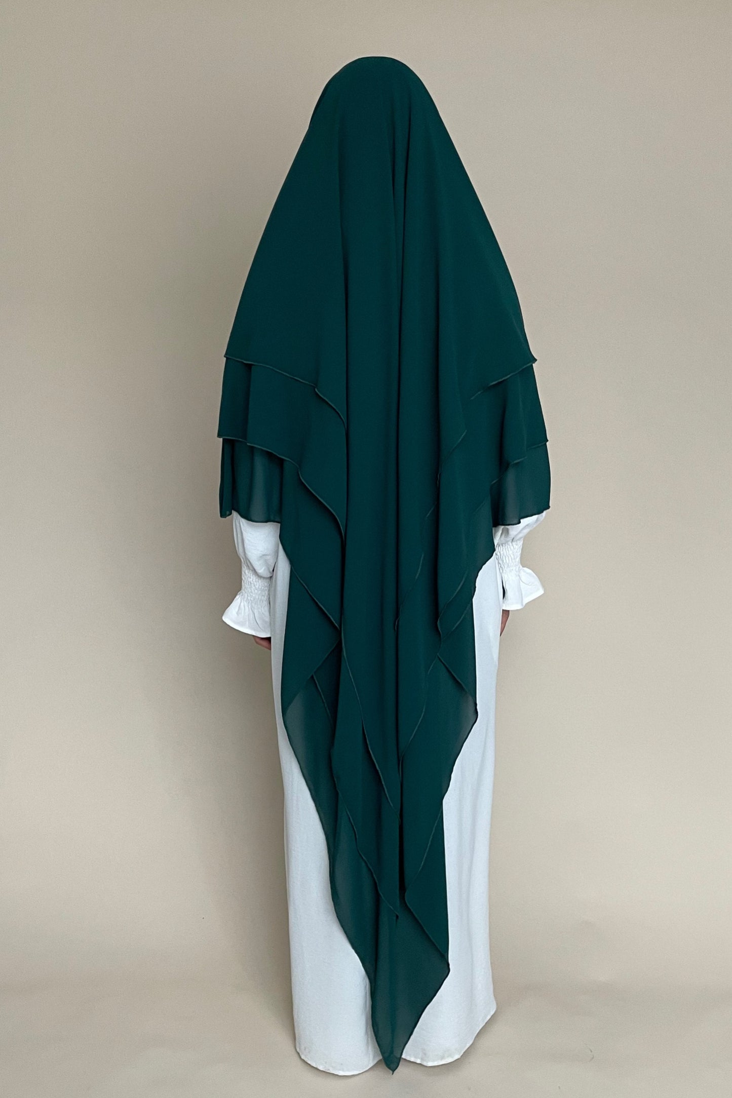 Khimar dreilagig Tannengrün