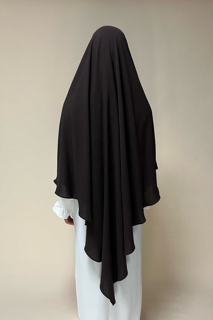 Khimar einlagig braun