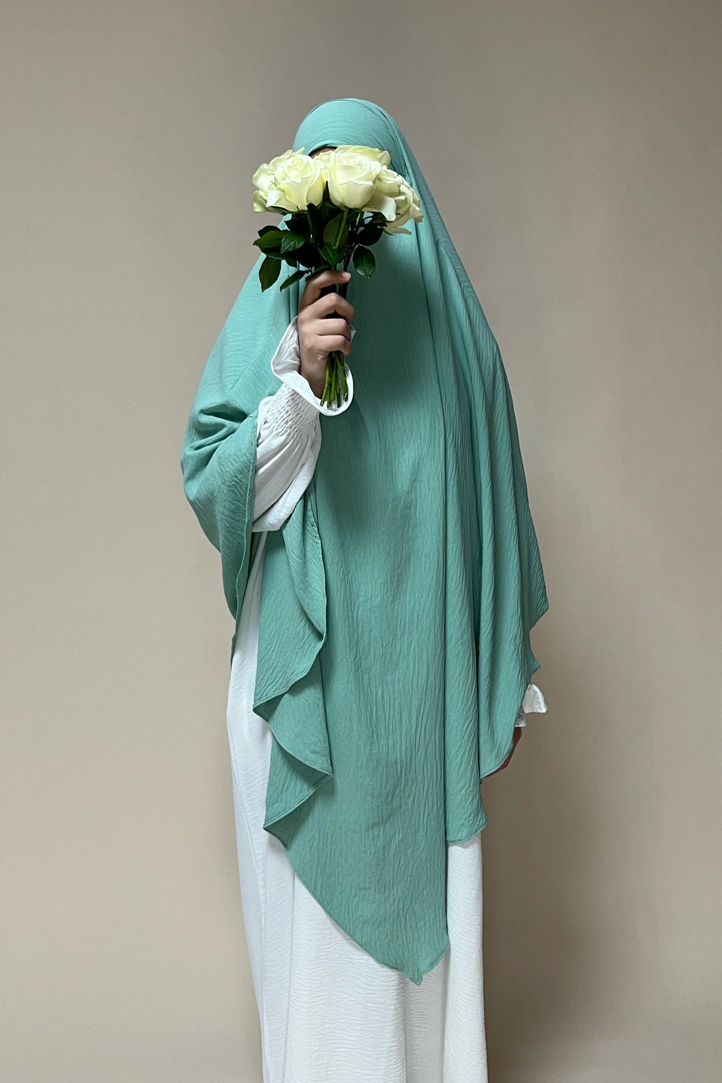 Khimar einlagig mint green