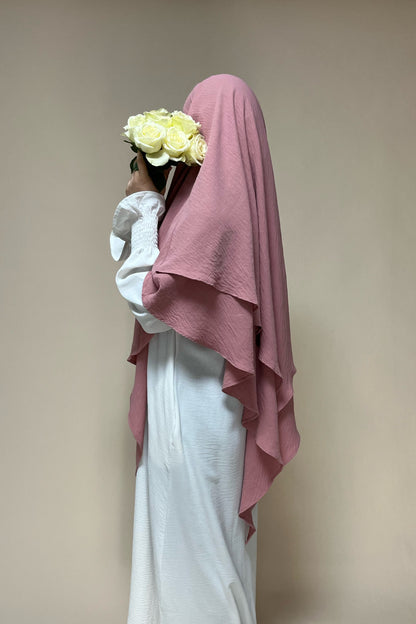 Khimar zweilagig pink